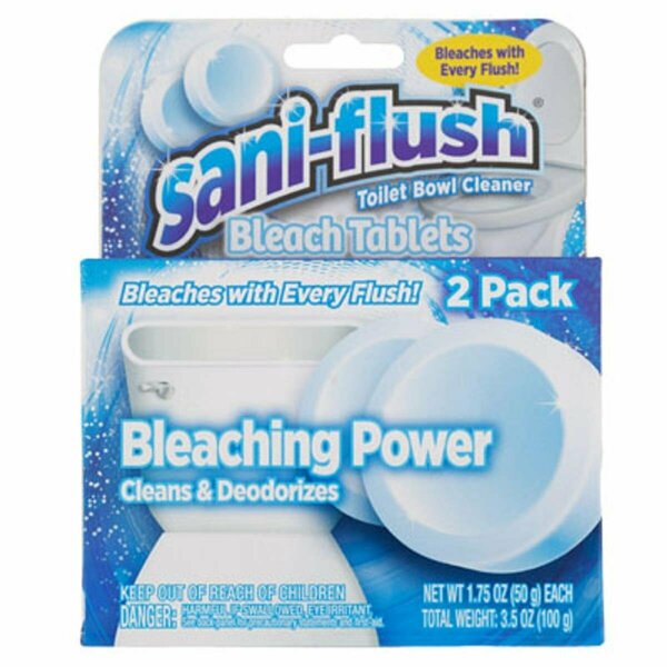 Regent Products 2 Count Bleach Tablets Saniflush Toilet Bowl Cleaner with PDQ - 2-6 Piece 739596